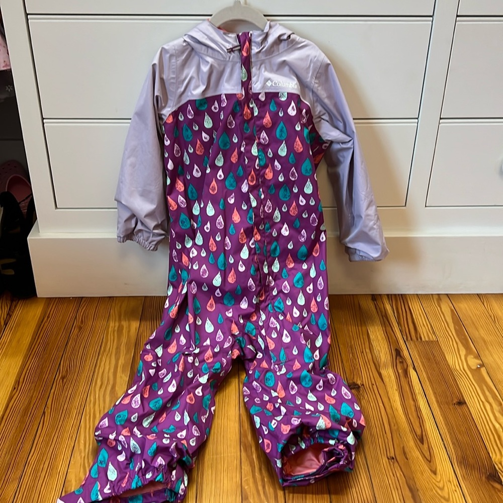 Little girls Columbia rain suit